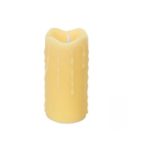 5.25" Simplux Dripping Wax LED Lighted Flameless Candle - Ivory