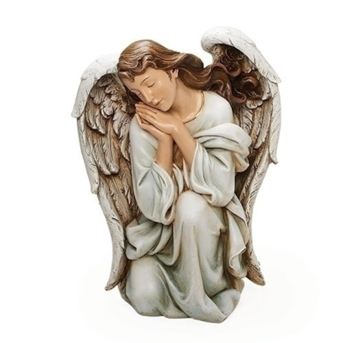22.5" Kneeling Angel Christmas Outdoor Garden Statue
