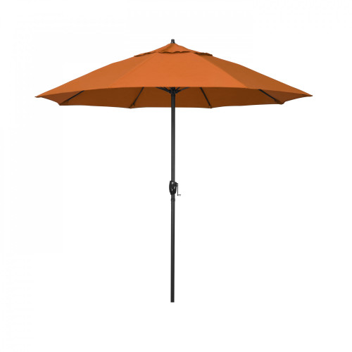 Enhance Your Outdoor Space with the 9ft Orange Sunbrella Canopy Patio Umbrella
