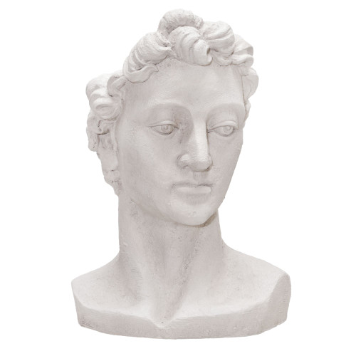 21" Ivory Greek Statue Outdoor Standing Planters