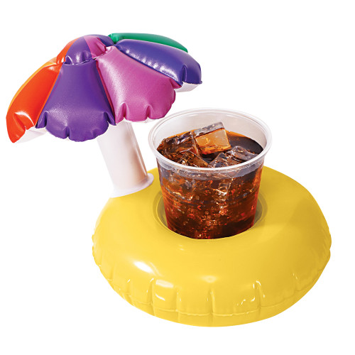 Poolside Convenience: 10.75" Inflatable Parasol Drink Holder for Swimming Pools and Hot Tubs