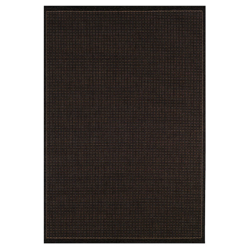 5' x 9' Cocoa Brown and Beige Patterned Rectangular Area Throw Rug