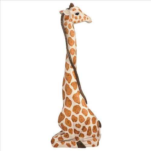 43.5" Giraffe Hand Painted Outdoor Garden Statue