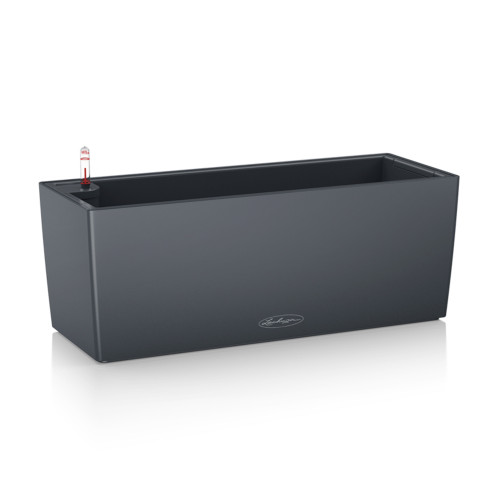 20" Matte Slate Gray Lechuza Balconera Cottage Outdoor Planter