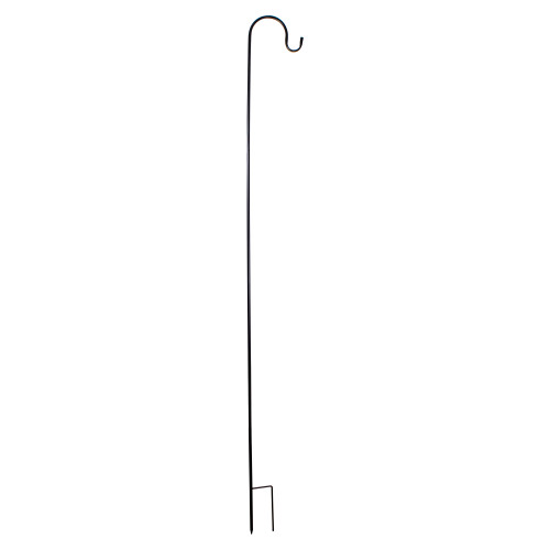 84" Black Metal Shepherd's Hook Outdoor Garden Stake - Sturdy and Weather Resistant