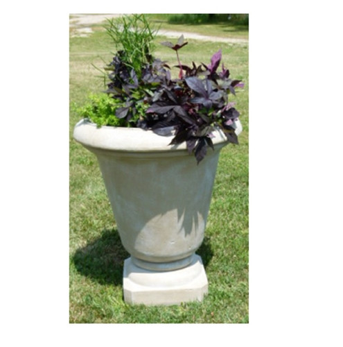 Set of 2 Old Stone Finished Outdoor Patio Garden Genoa Urn Planters 30" - Natural Elegance for Your Home