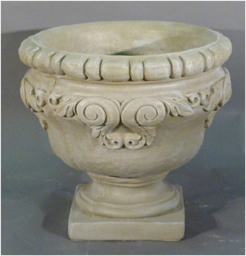 Set of 2 Limestone Finished Outdoor Garden Urn Planters 25" - Timeless Elegance for Your Garden