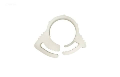 White 6-inch Pump Squeeze Tube Connector Hose Clamp - Secure Your Hoses & Stop Leaks