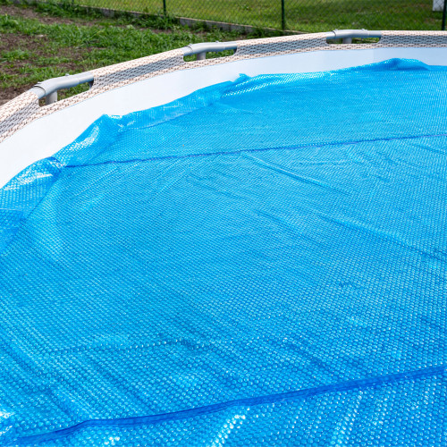 21 ft Round Heat Wave Solar Blanket for Swimming Pools - Blue
