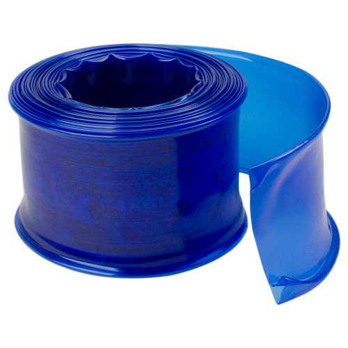 25ft x 1.5in Blue Transparent Pool Filter Backwash Hose - Long Lasting, Pressure Tested, Pinhole Free