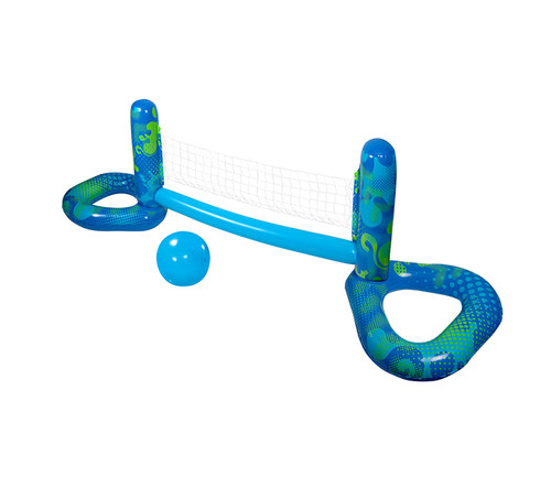 90" Inflatable Blue Aqua Fun Pool Volleyball Game - Family-Friendly Fun & Entertainment!