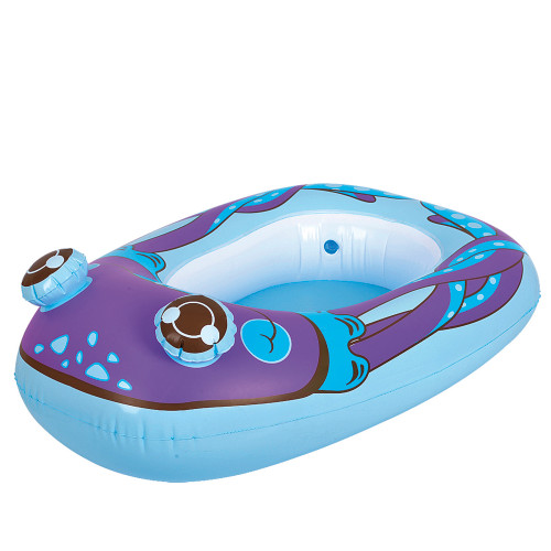 34" Purple Octopus Children's Inflatable Pool Boat Float - Fun and Safe Water Adventure!