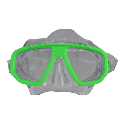5.5" Lime Green Newport Recreational Swim Mask With Adjustable Strap for Kids