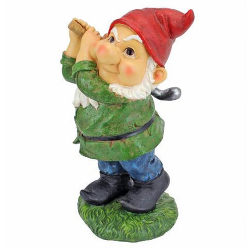 12" Golfer Gnome Hand-Painted Outdoor Garden Statue
