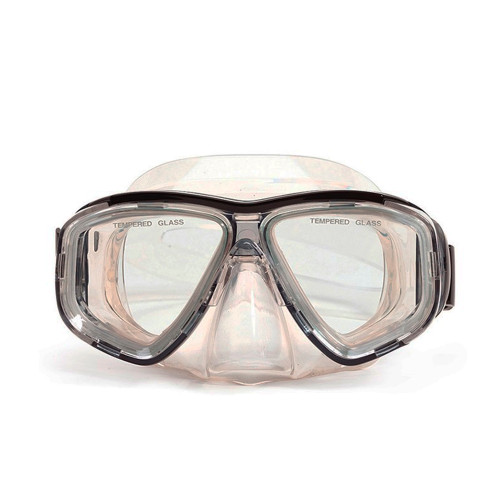 6.25" Malibu Black and Clear Pro Mask for a Comfortable Underwater Experience