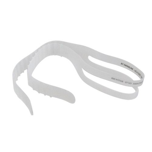 White and Clear Replacement Swim Mask Strap - Easy Fix for Broken Straps