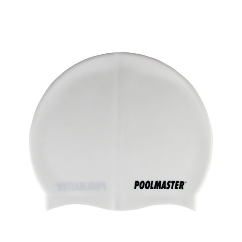 Stay Safe and Swim with Ease: 8.5" White Swim Cap for Teens and Adults in Pools and Spas - Silicone, Non-Toxic, Non-Allergenic