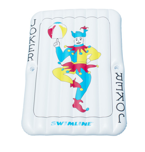 Win Big with the 69" Inflatable Joker Playing Card Pool Mattress