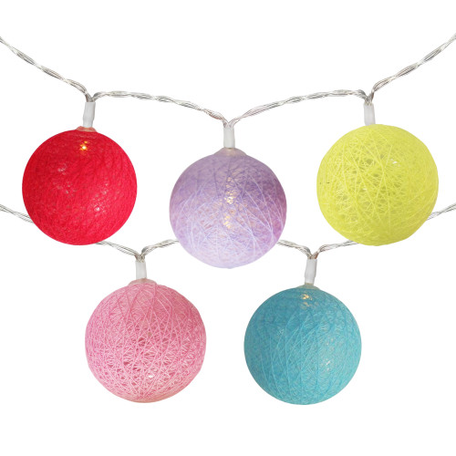 10-Count Multi-Color Ball LED String Lights