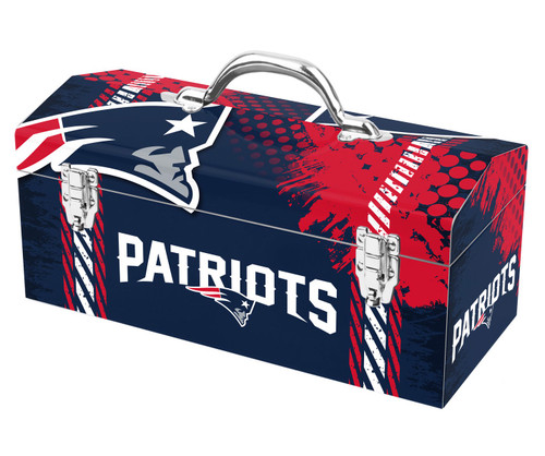 16.25" NFL New England Patriots Steel Tool Box