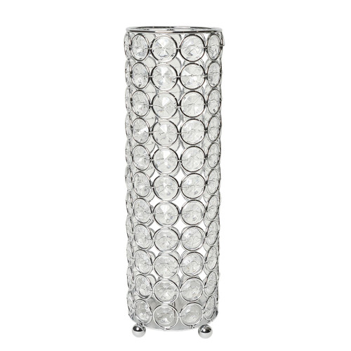 Ellipse Cylindrical Candle Holder - 10.25 - Clear
