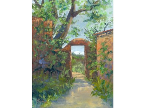 Green and Brown Take Me There Outdoor Canvas Rectangular Wall Art Decor 40" x 30"