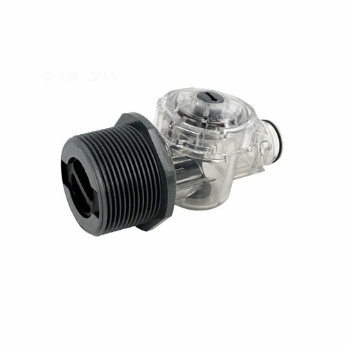 2" Clear and Black Plastic Pentair Feedline Wall Connector Kit - Essential Pool Maintenance Accessory