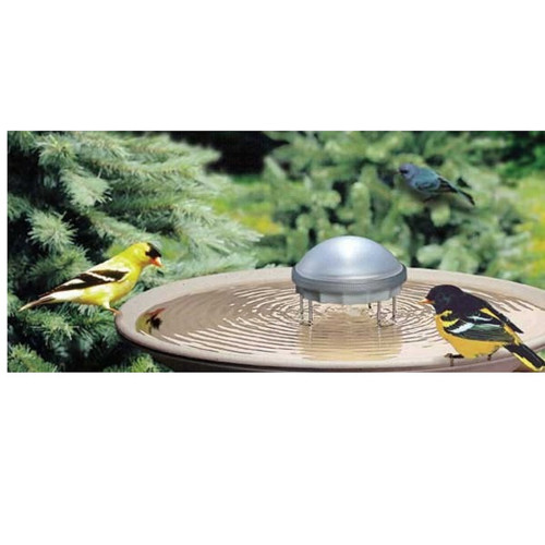 6" Silver Solar Water Wiggler in Birdbaths