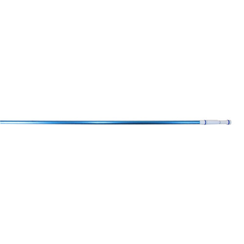 Versatile Pool Maintenance: 15.25' Blue Corrugated Adjustable Telescopic Pole for Vacuum Heads and Skimmers