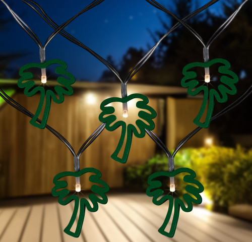 10-Count LED Palm Tree Fairy Lights - Warm White