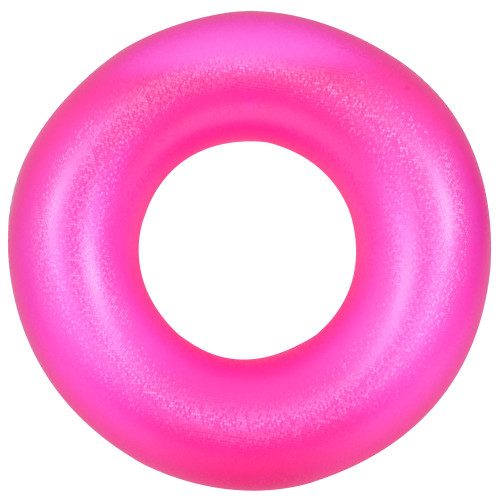 Relax in Style: 35" Pink Inflatable Inner Tube Pool Float