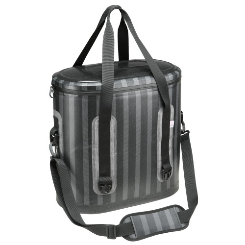 18" x 9.75" Stripe Cooler Bag with Adjustable Strap