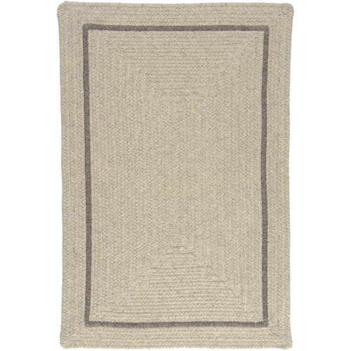 1.1' x 1.4' Cobblestone Gray Contemporary Area Throw Rug Sample