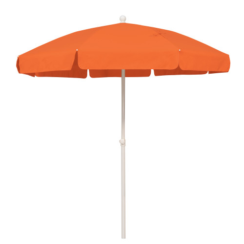 6.5ft Outdoor Patio Octagon Beach Umbrella with Fiberglass Ribs, Orange