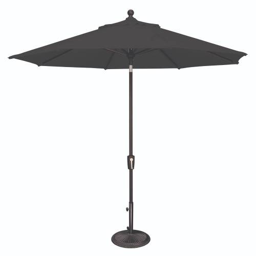 9ft Outdoor Patio Octagon Umbrella with Push Button Tilt, Black