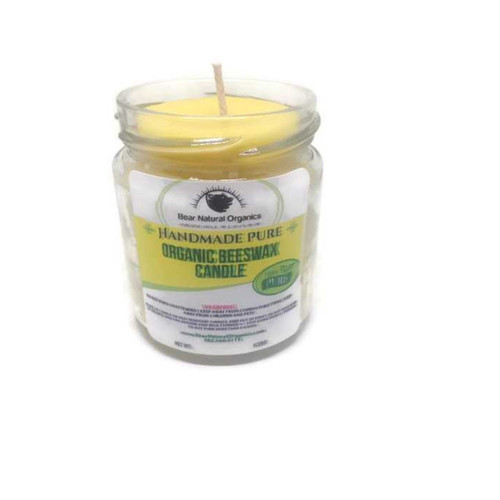 6" Golden Yellow Organic Aromatherapy Container Candle