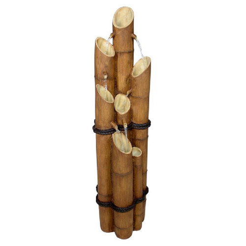 Cascading Bamboo Sculptural Fountain - 46.5"