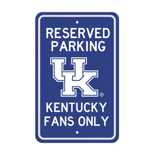18" NCAA University of Kentucky Wildcats 'Reserved Parking' Wall Sign