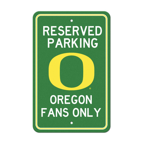 18" NCAA University of Oregon Ducks 'Reserved Parking' Wall Sign