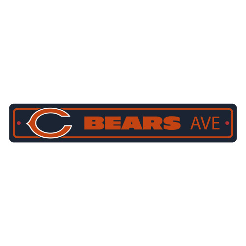 23.5" NFL Chicago Bears "Ave" Street Wall Sign