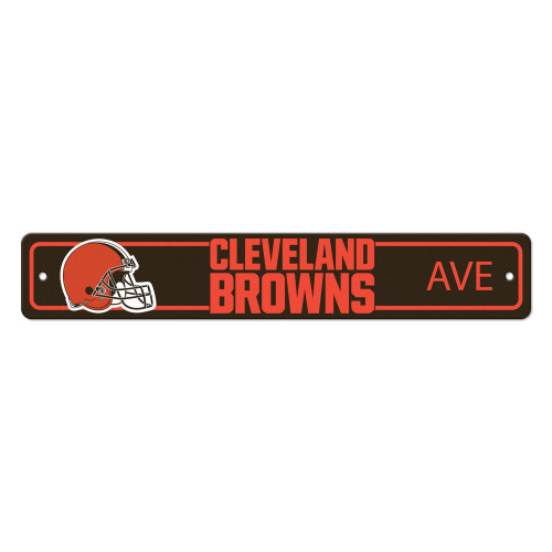 23.5" NFL Cleveland Browns "Ave" Street Wall Sign