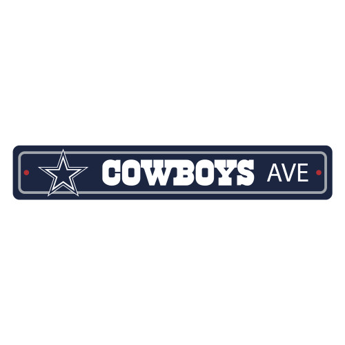 23.5" NFL Dallas Cowboys "Ave" Street Wall Sign