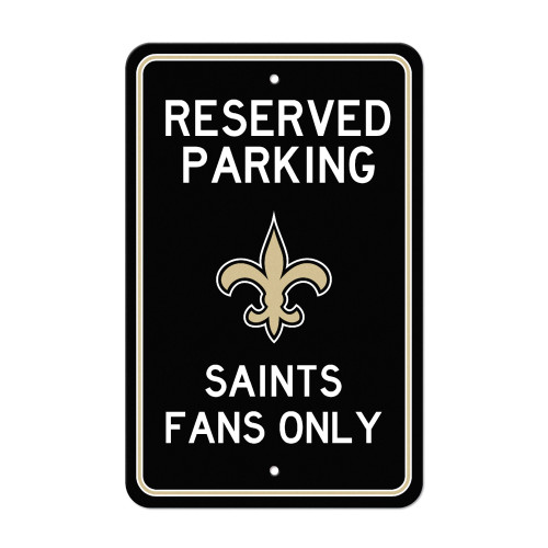 18" NFL New Orleans Saints 'Reserved Parking' Wall Sign