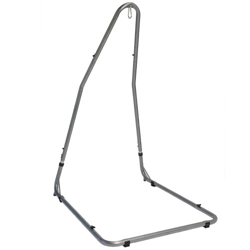94" Adjustable Steel Hammock Hanging Chair Stand with Rockstone Pattern