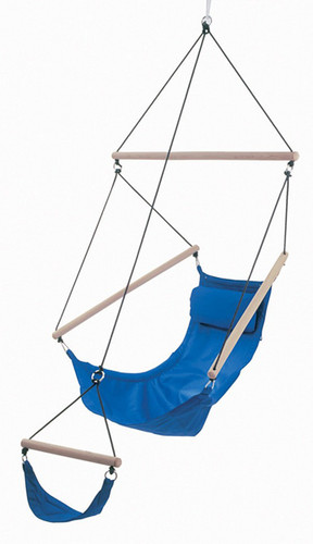 29 x 78" Forest Green Swinging Hammock Chair with Attached Footrest