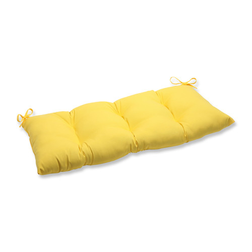 44" Chroma Citrus Yellow Outdoor Patio Loveseat Cushion