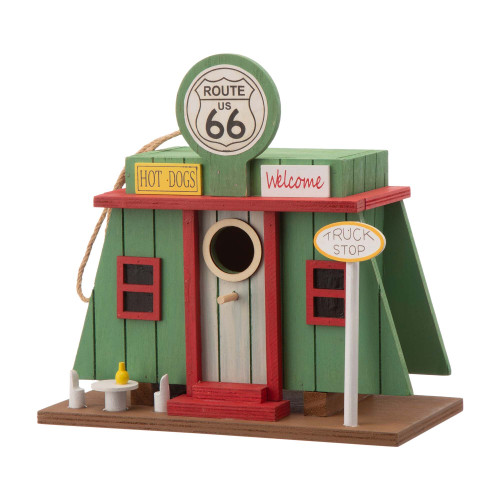 9.45" Modern Wooden Truck Shop Birdhouse
