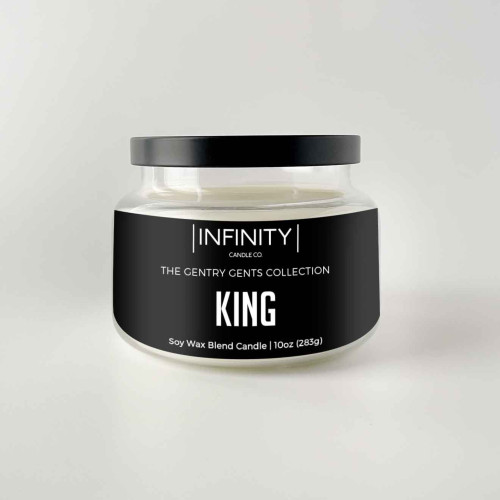 King White and Black Scented Soy Wax Candle