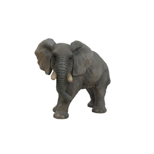 17" Walking Elephant Outdoor Garden Statue