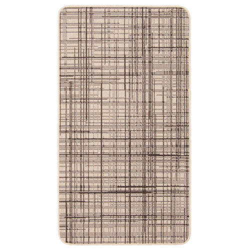 2' x 4' Tan Abstract Rectangular Area Throw Rug